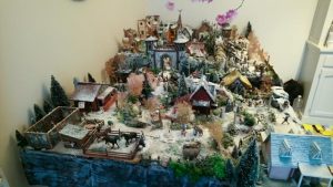 Réalisation d'un village de Noël