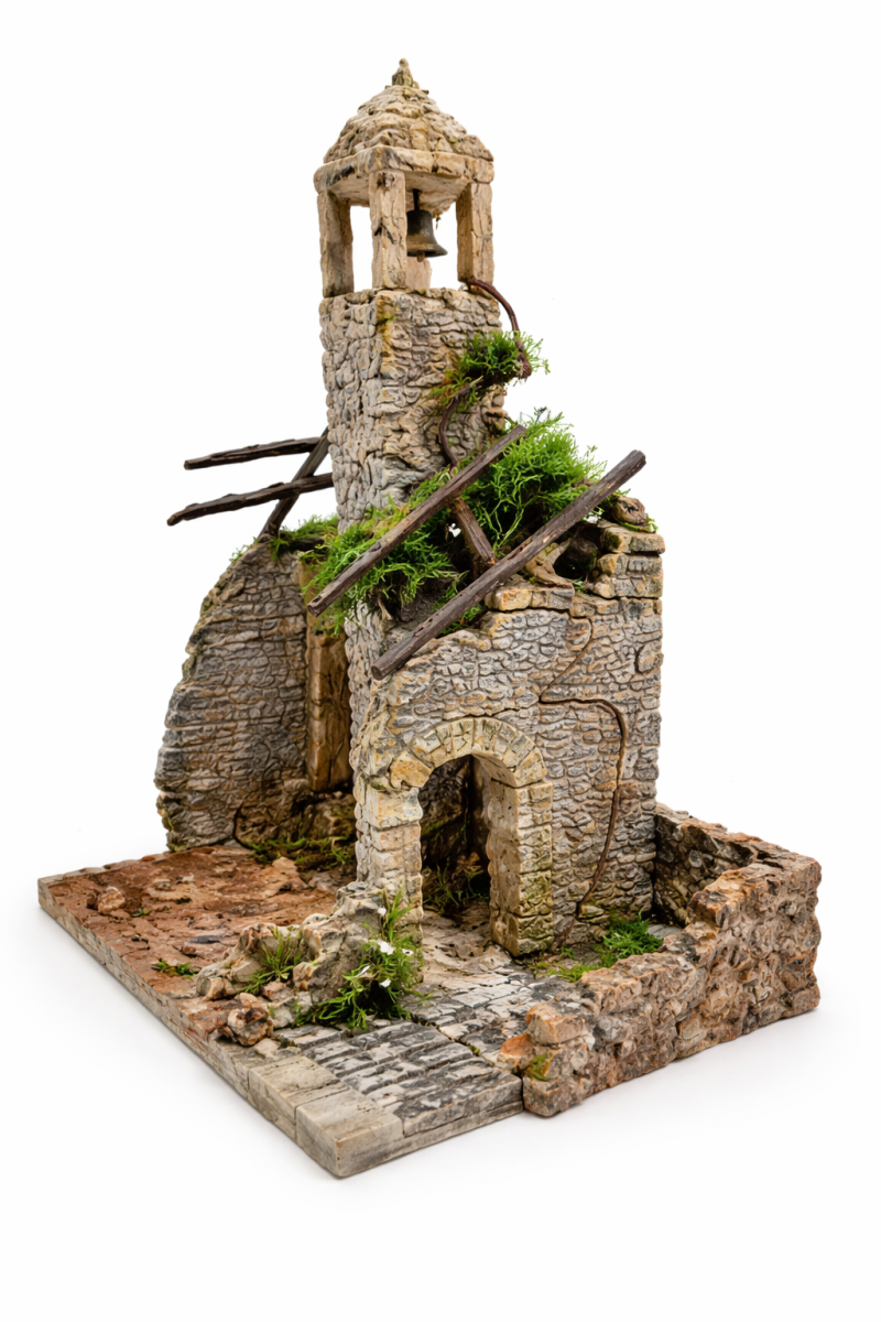 Le patron de la chapelle en ruine
