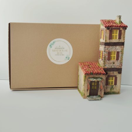 créations village de Noël mini house box Ophélia 01