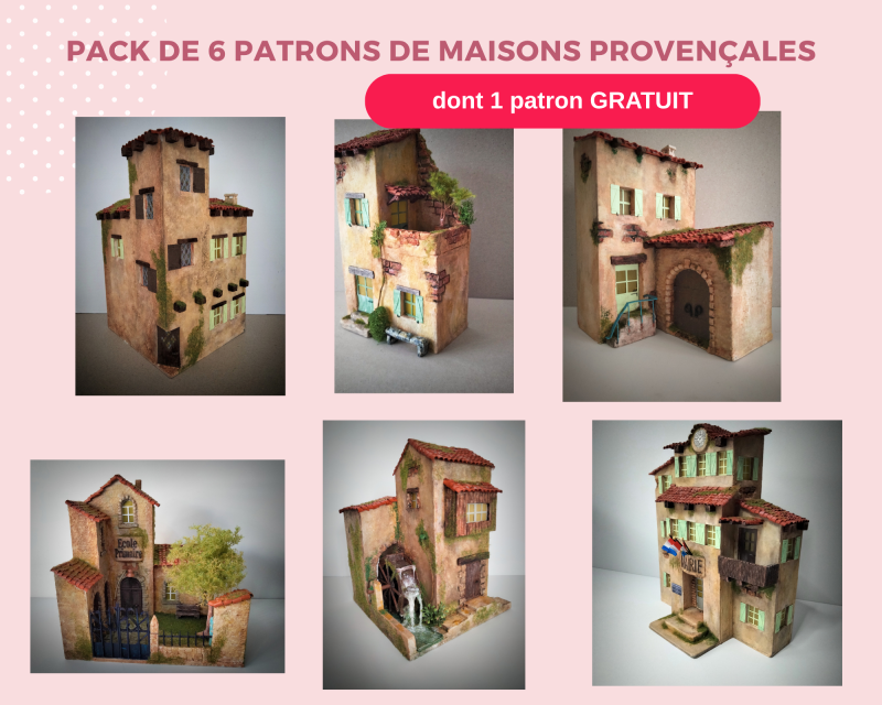 Ensemble de 6 patrons dématérialisés